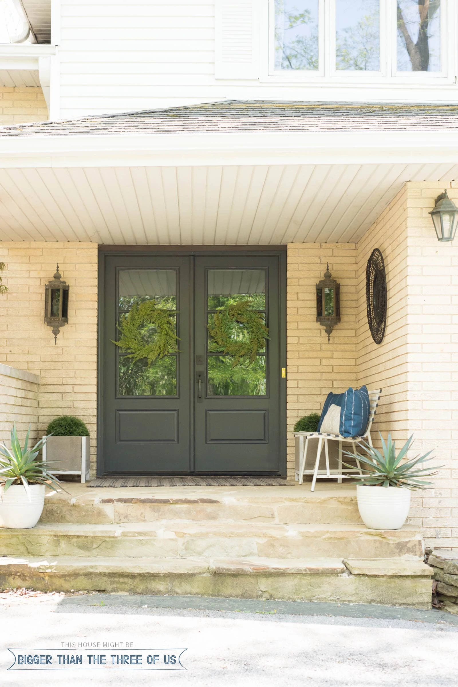 Ideas for a Modern Front Porch for Spring - Bigger Than the Three of Us