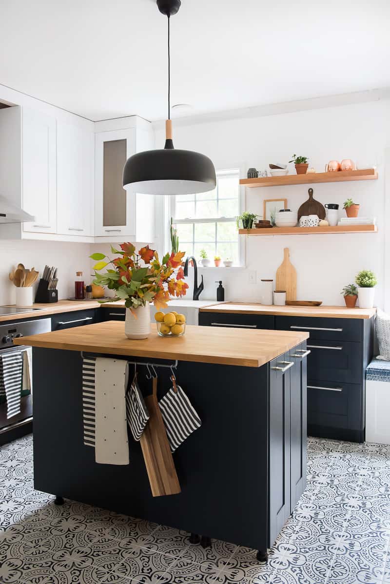 Height Of Floating Kitchen Shelves Bigger Than The Three Of Us