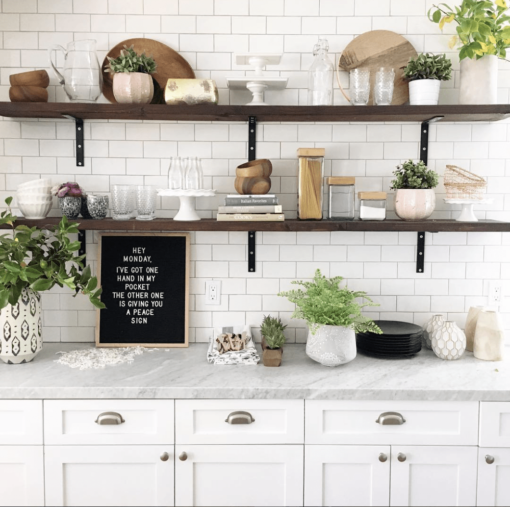 Wall Mounted Kitchen Shelves - VisualHunt