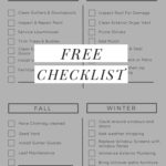 Free Checklist for Home TO DOS