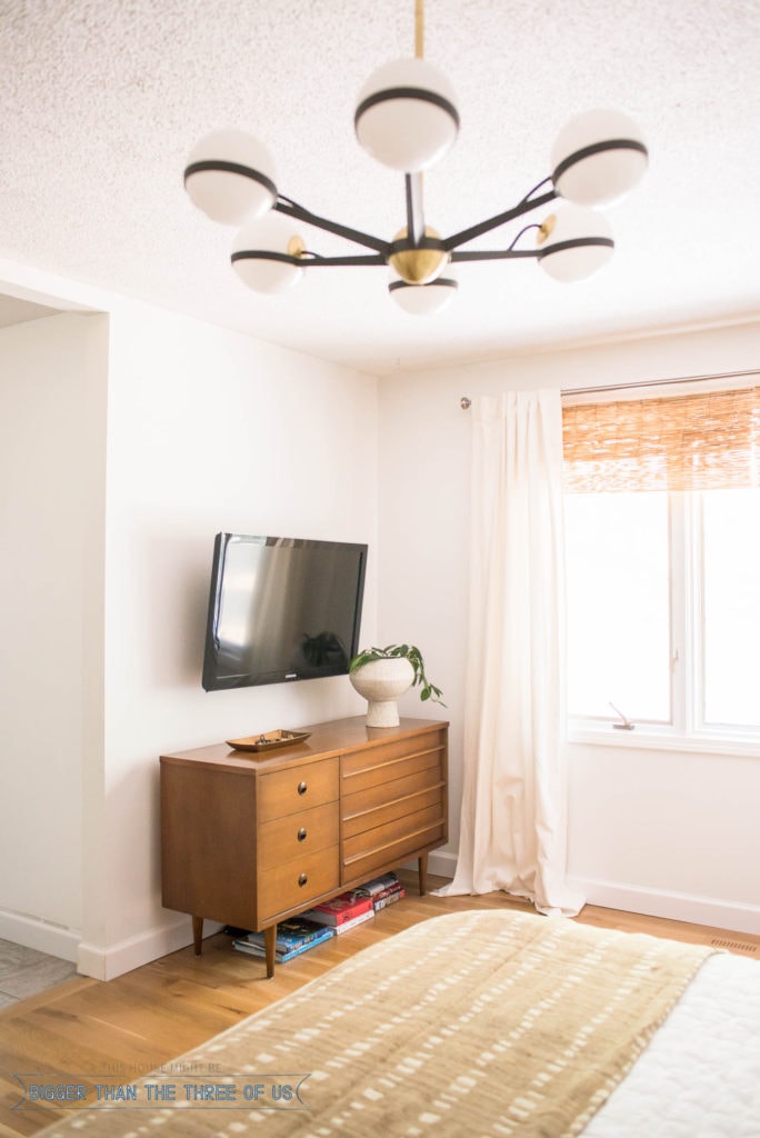 mid century bedroom lighting