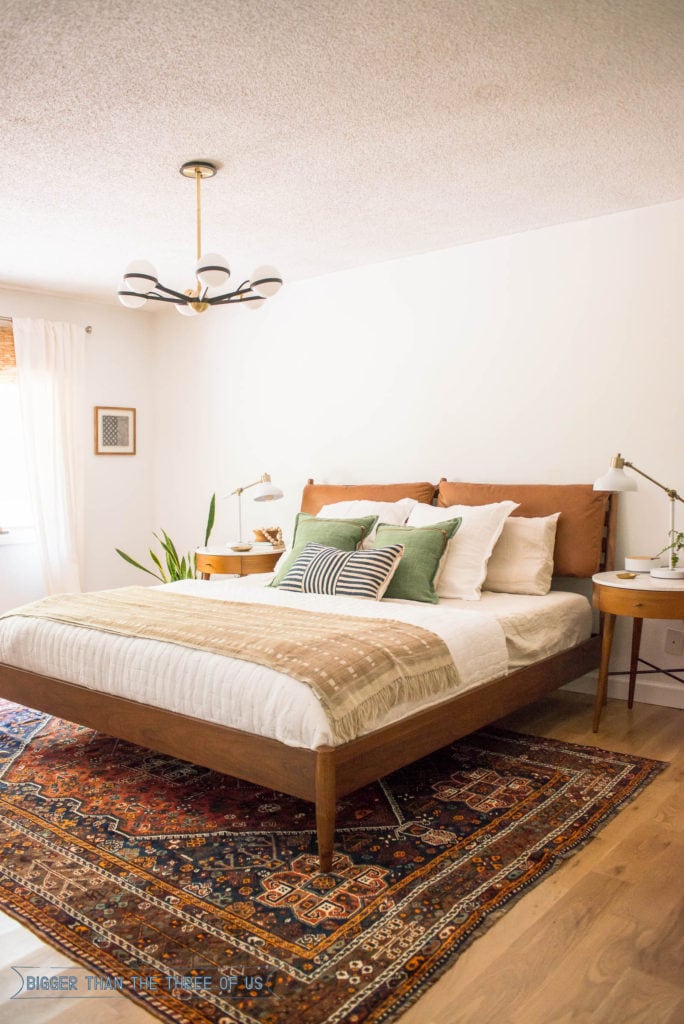 mid century modern bedroom - bigger than the three of us