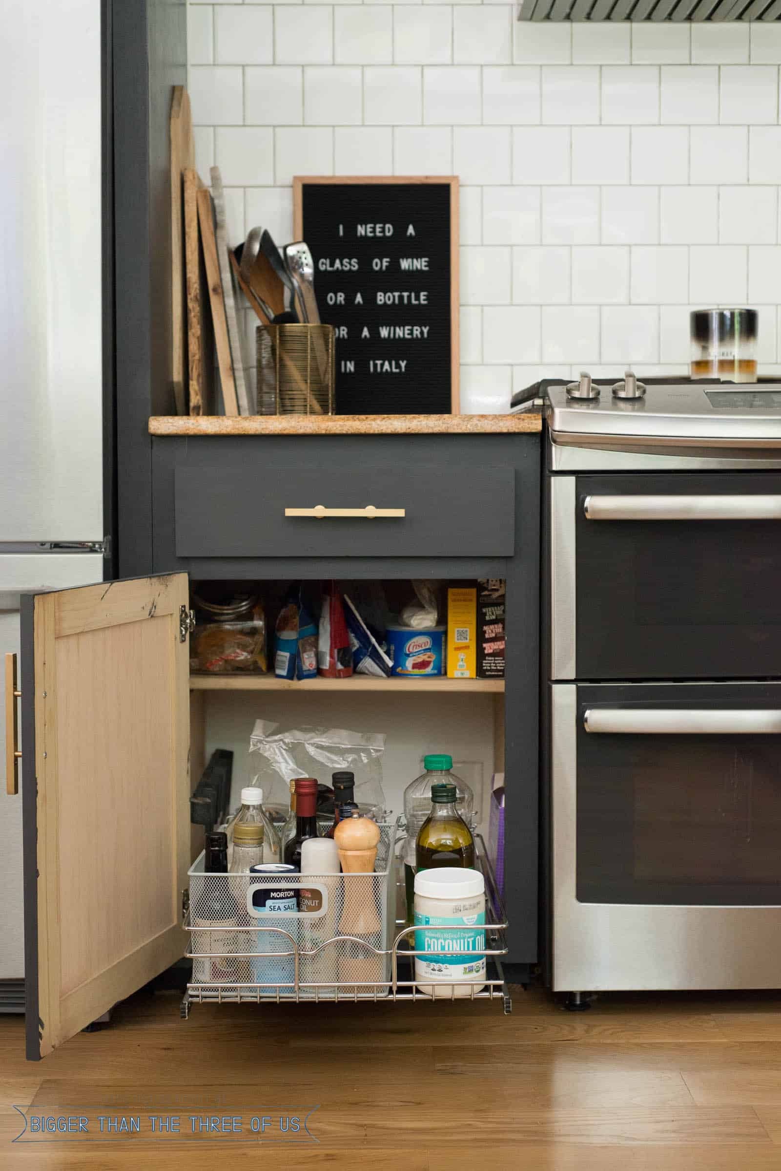 Easy Kitchen Organizing Bigger Than The Three Of Us