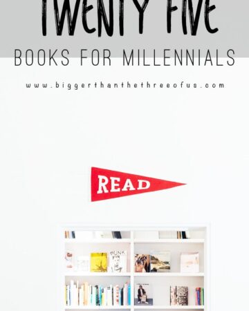Must-Read Books for Millennials! Lots of book recommendations including self-help, fiction and more! #booklist #books #mustread #read