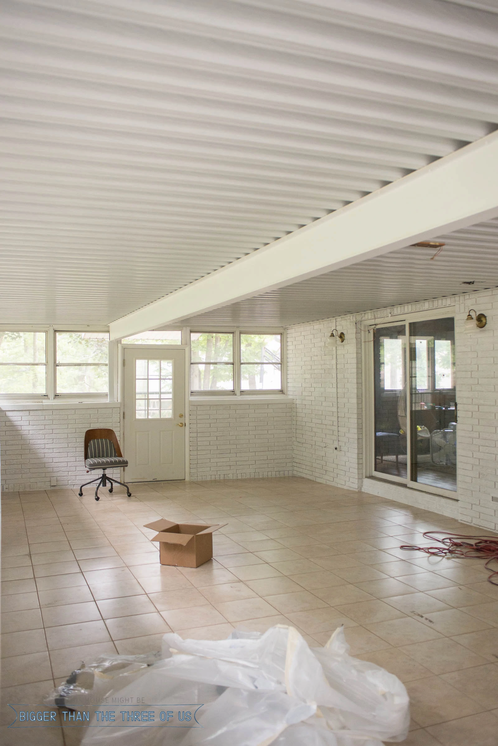 Sunroom Office layout and plan