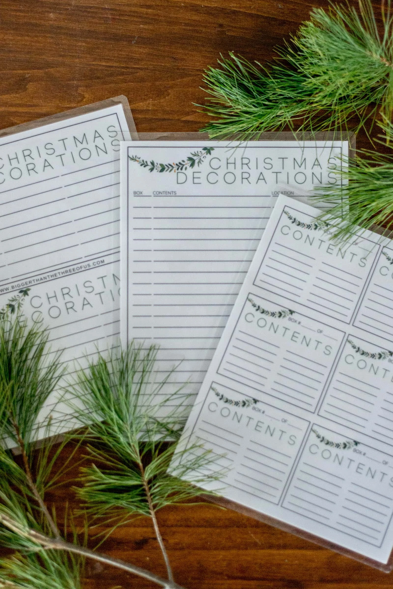 Printable Christmas Label storage