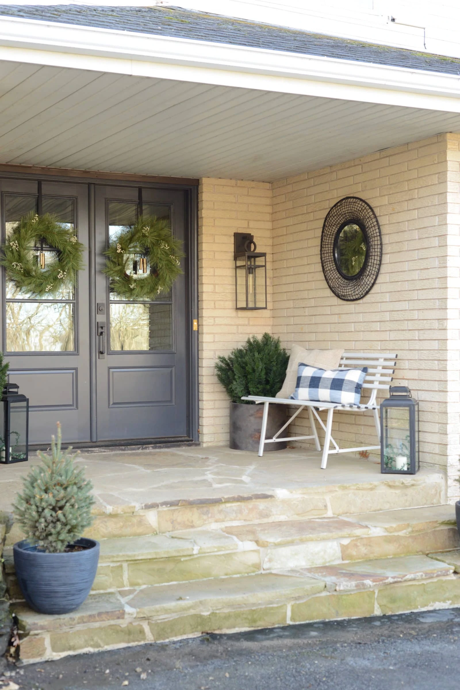 Modern Front Porch before/after 