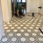 Hexagon Marble with staining