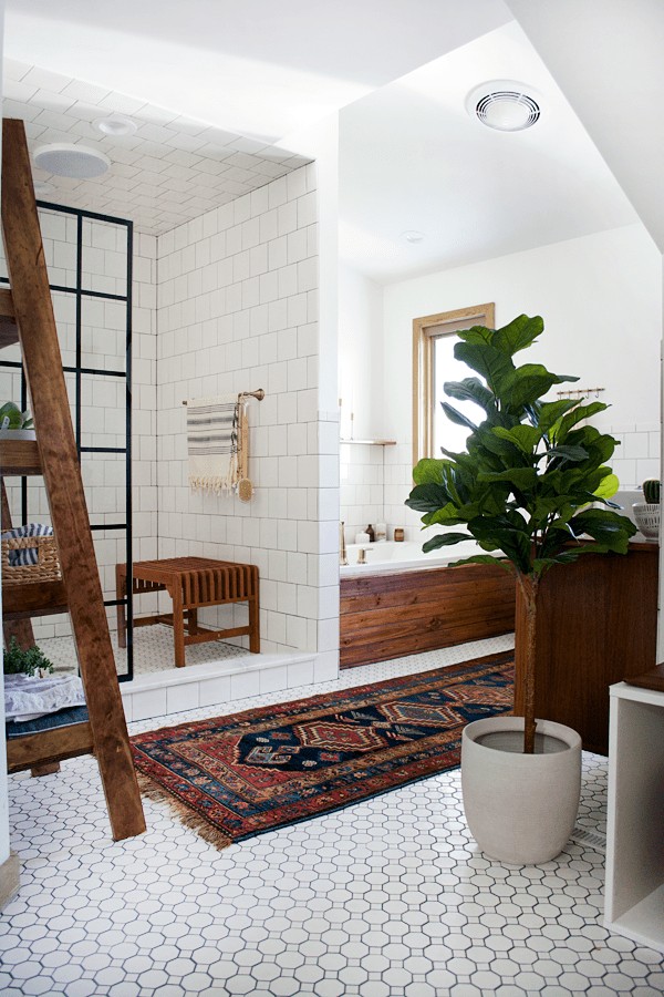 How to Maintain a Vintage Rug in the Bathroom - BREPURPOSED