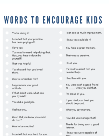 Words of encouragement print