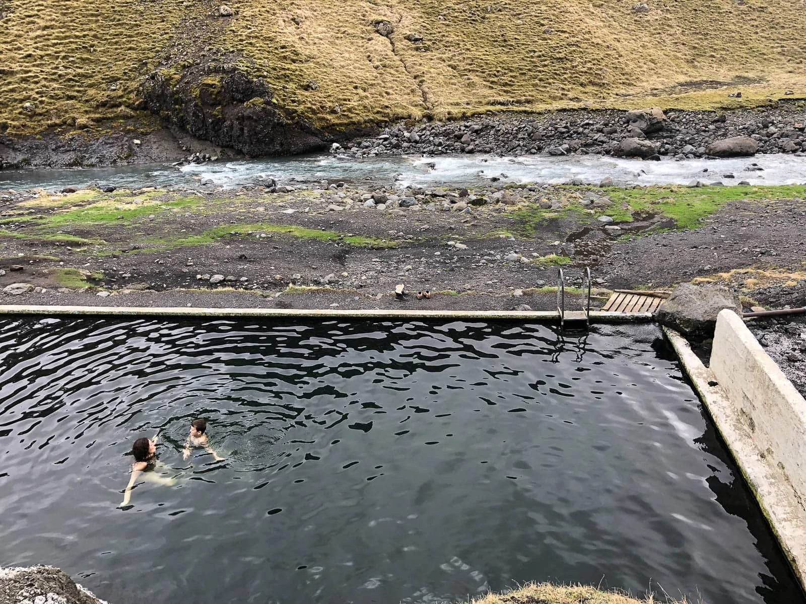 Iceland (Seljavallalaug) - Family Travel to Iceland. 