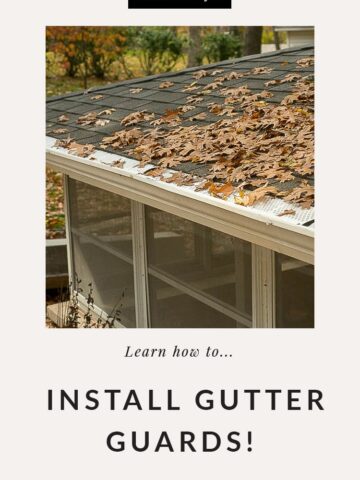 Installing gutter guards on roof