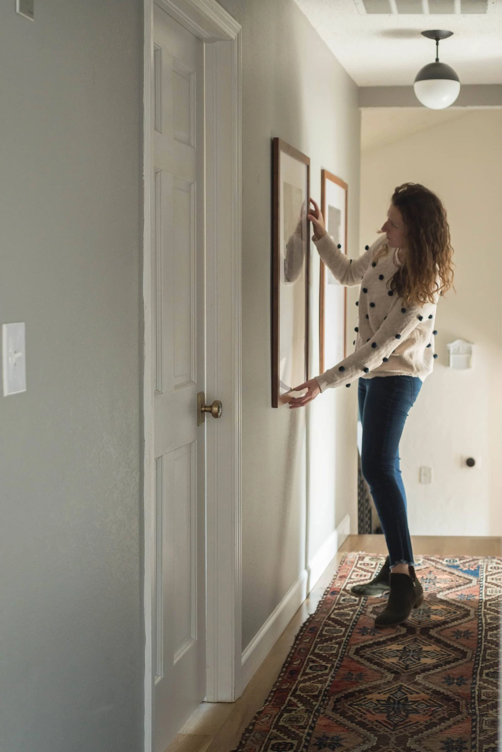 Hallway with photo