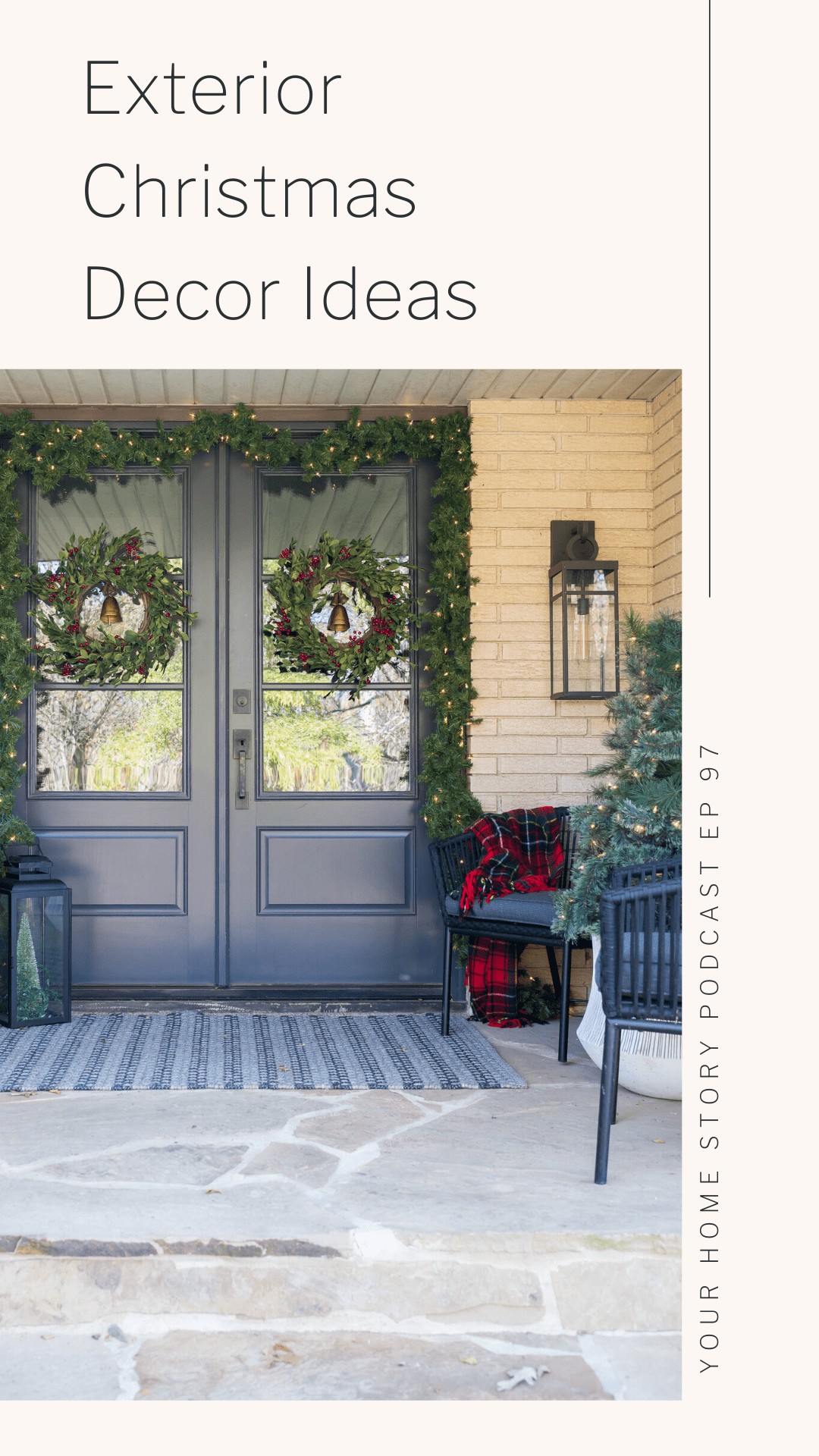 Outdoor Christmas front porch 