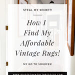 Affordable vintage rug
