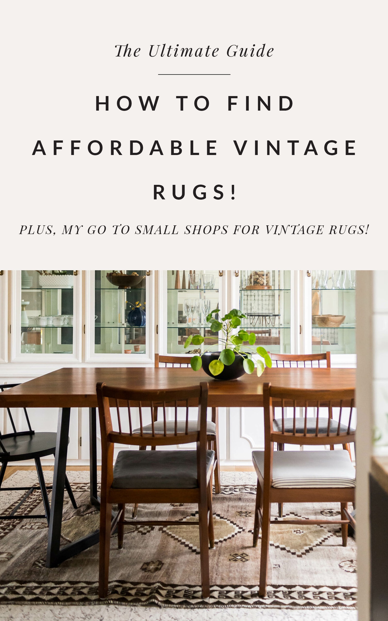 Where to Buy Affordable Vintage Rugs Bigger Than the Three of Us