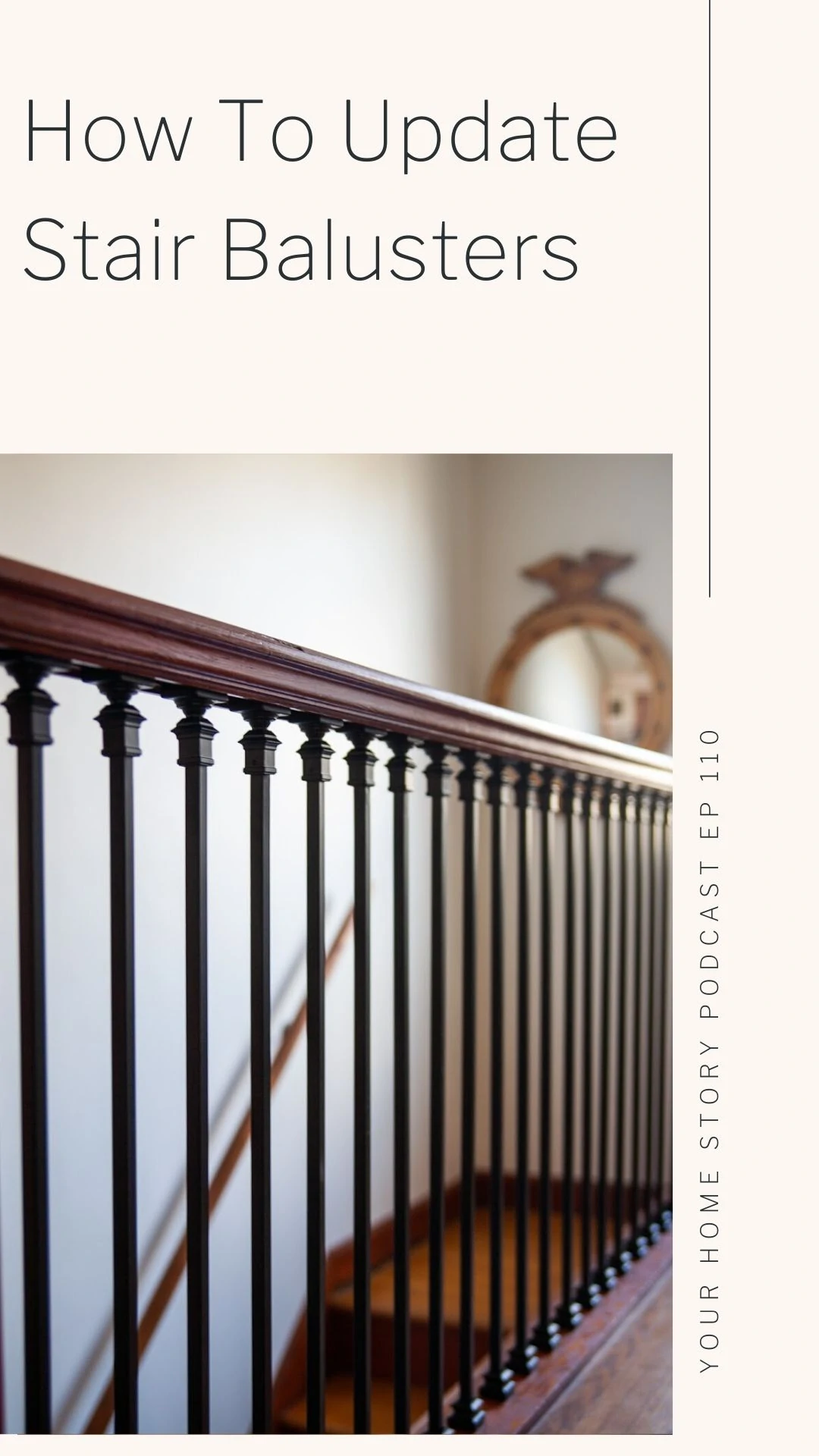 DIY for updating stair balusters