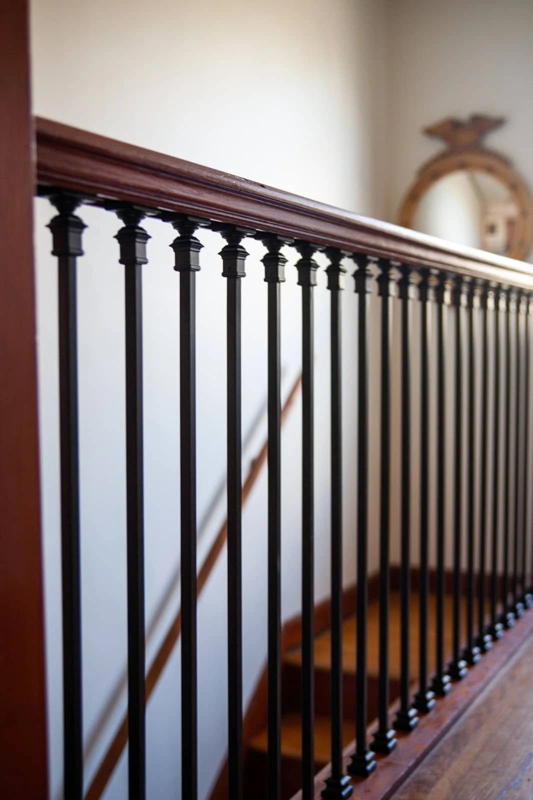 Updating balusters in a hallway