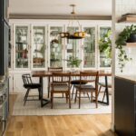 Kitchen and dining open to each other | Vintage Dining Room Makeover