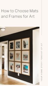 Grid gallery wall how to pick frames and mats