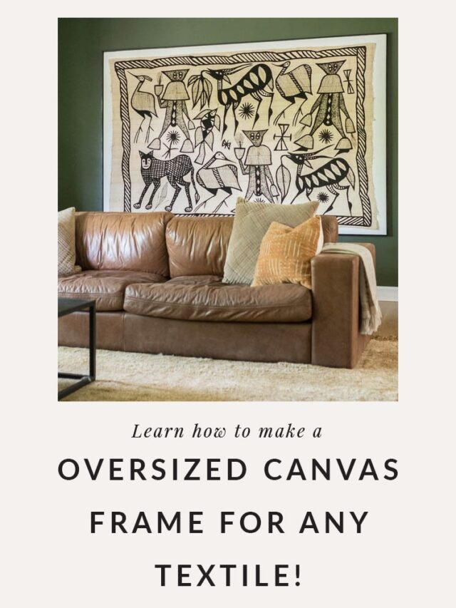 Make a Large Canvas and Sew On A Tapestry! Bigger Than the Three of Us