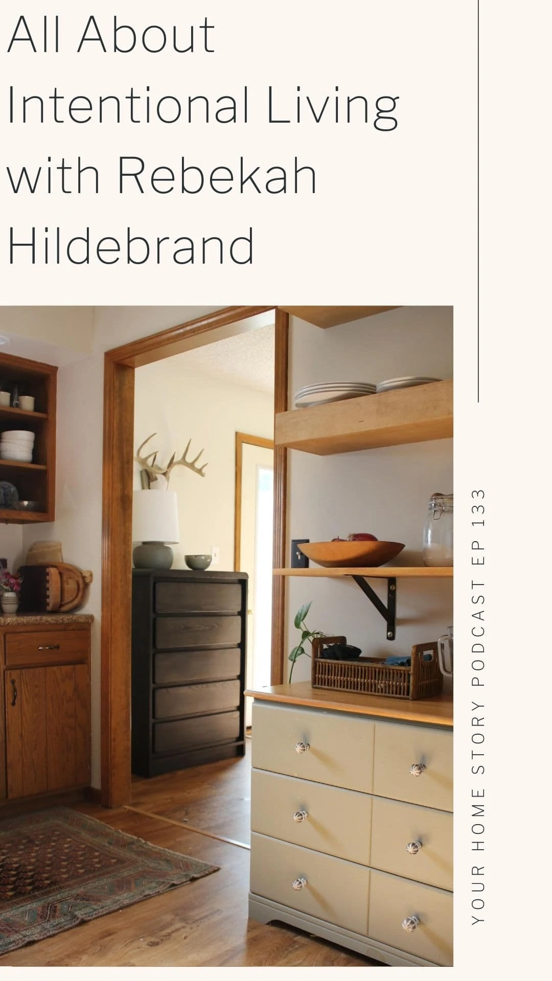 All About Intentional Living featuring a kitchen and storage dresser