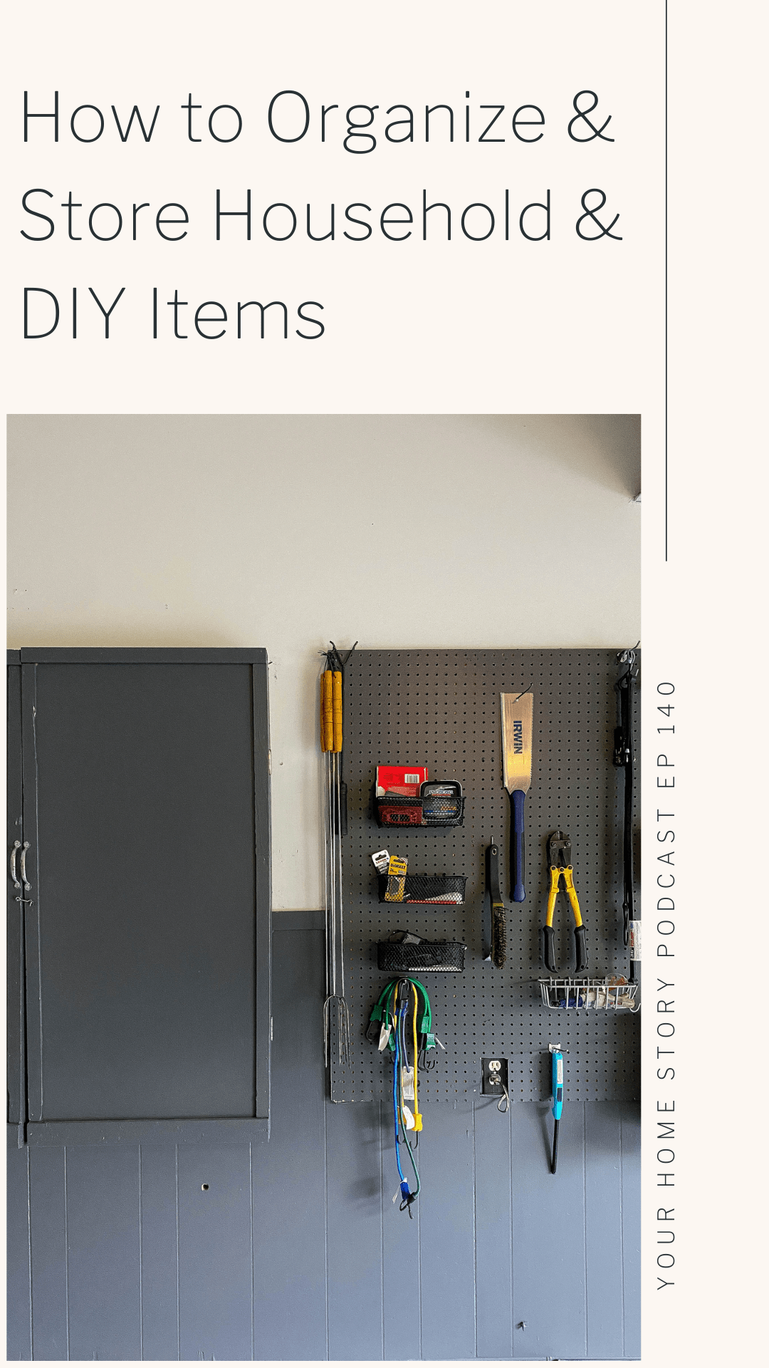 store and organize household supplies