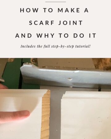 angle of scarf joint