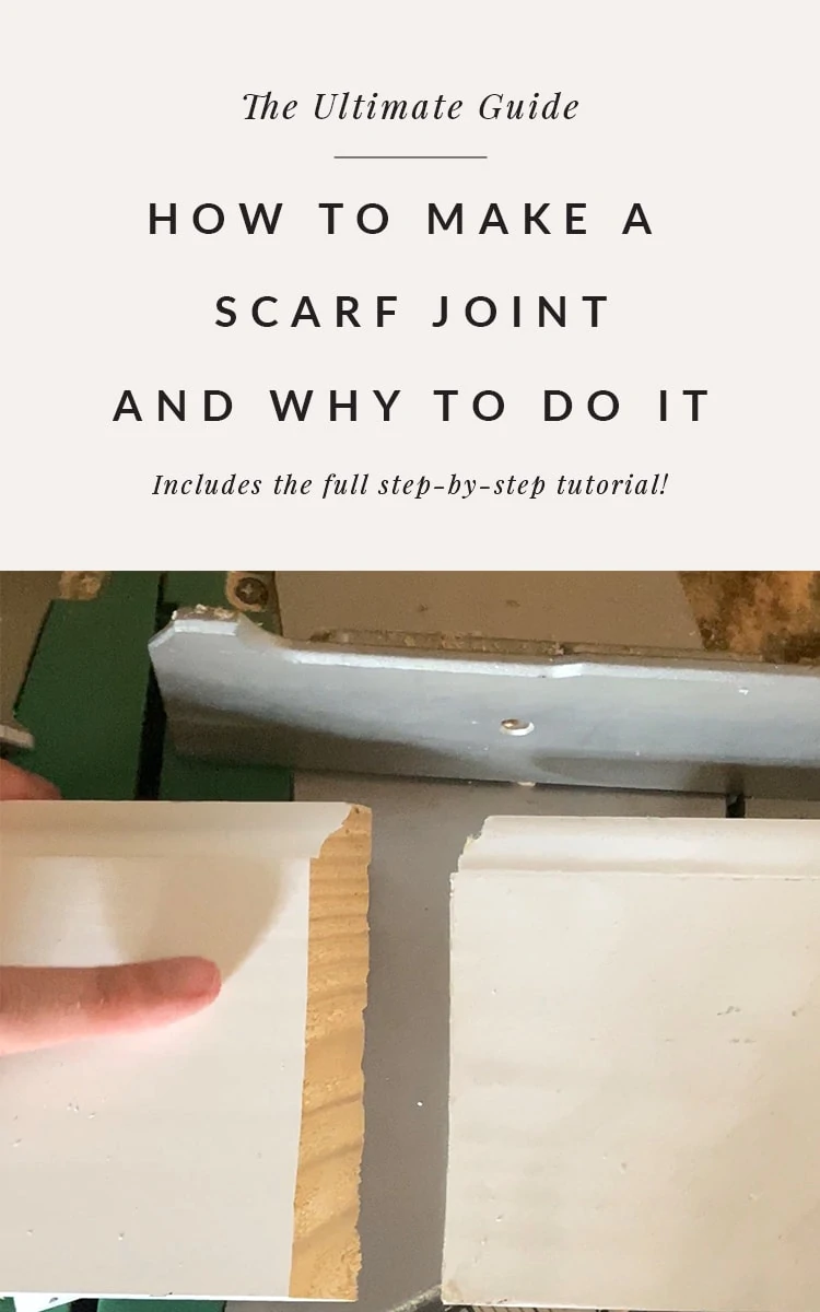 How to make a scarf joint including the angle of the scarf joint.