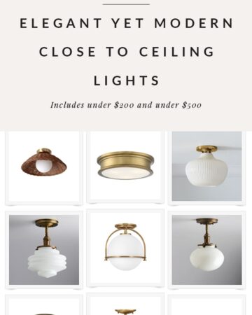 modern semi flush mount lights