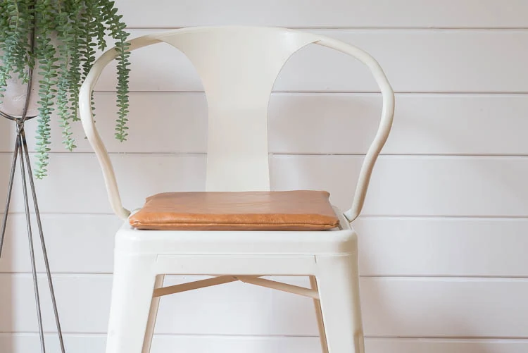 DIY Leather Chair Cushion