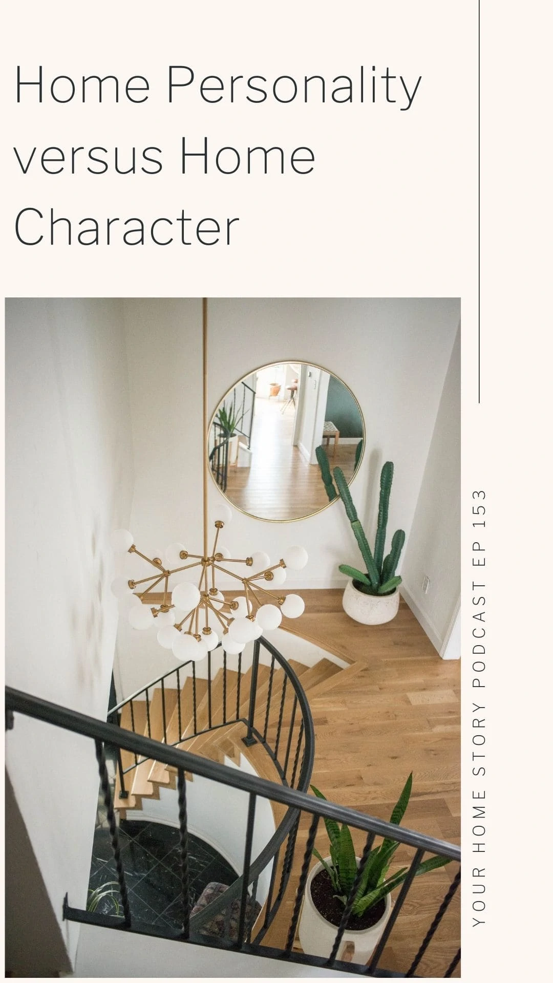 What is home personality? Home character? Showing a circle stairs for home character.