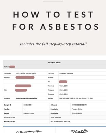 home asbestos test