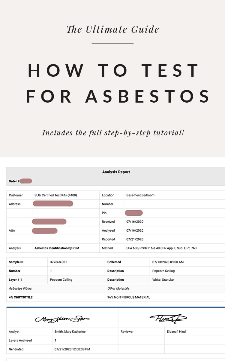 Popcorn Ceiling Asbestos Testing How