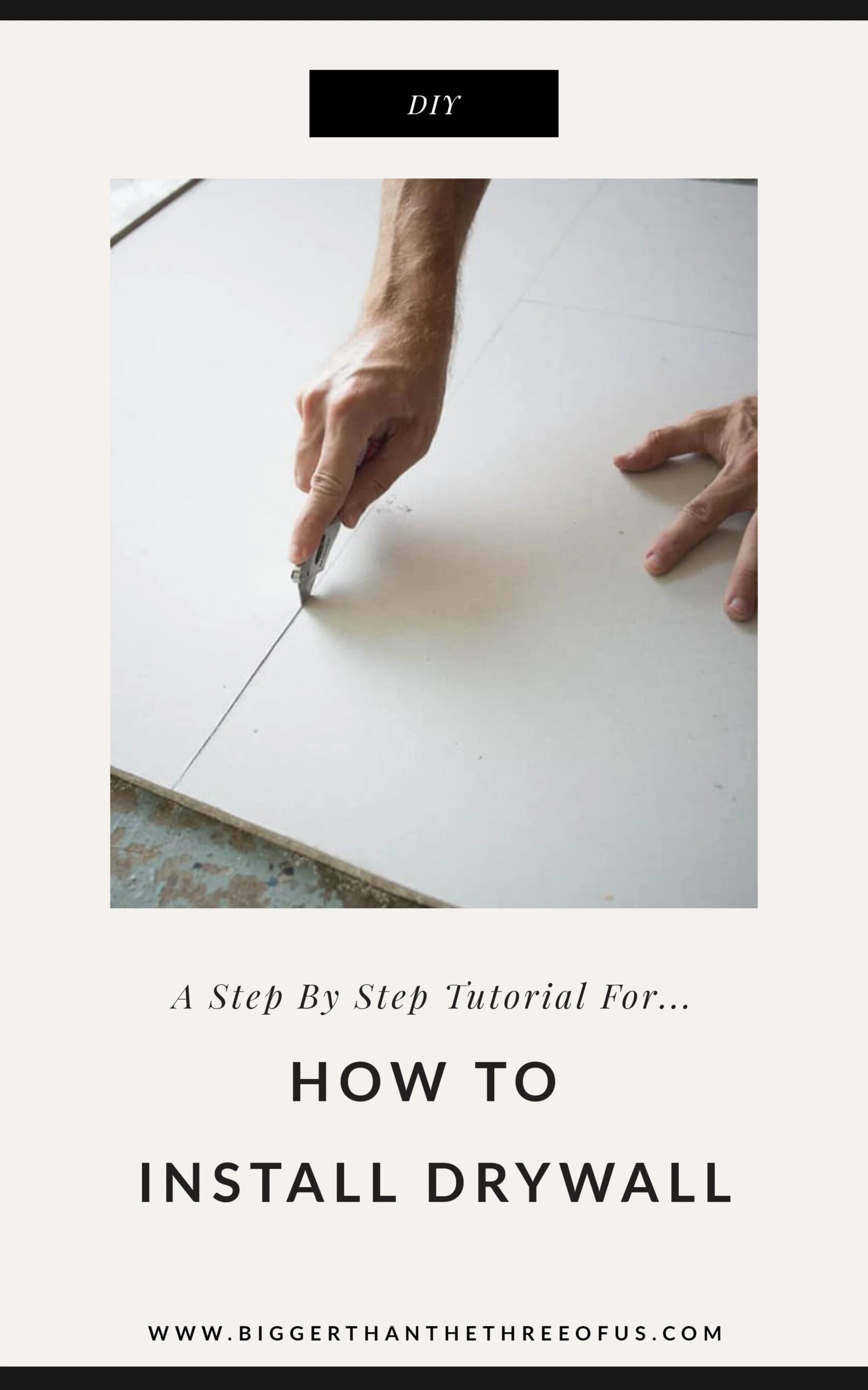 step by step tutorial for how to install drywall