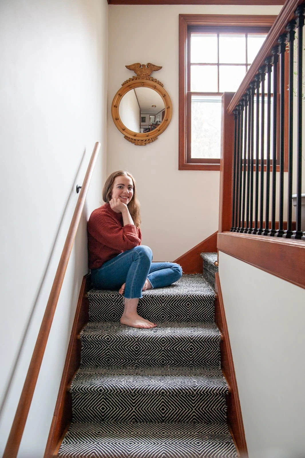 Suzannah's project goals for 2020 and recap on installing stair runner which is shown in photos