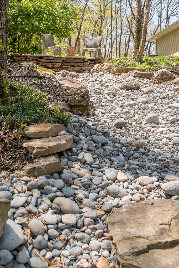 Dry Rock Creek Landscaping Before + After - Bigger Than the Three of Us