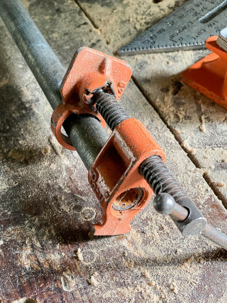 DIY Pipe Clamps (Woodworking Clamps) Bigger Than the Three of Us