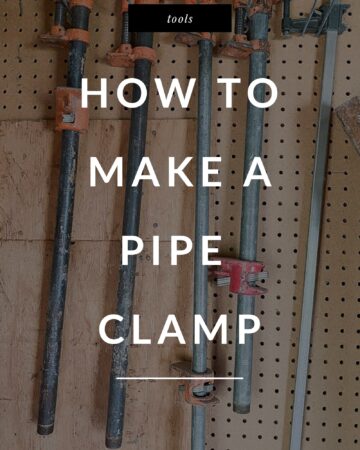 How to make a wood pipe clamp