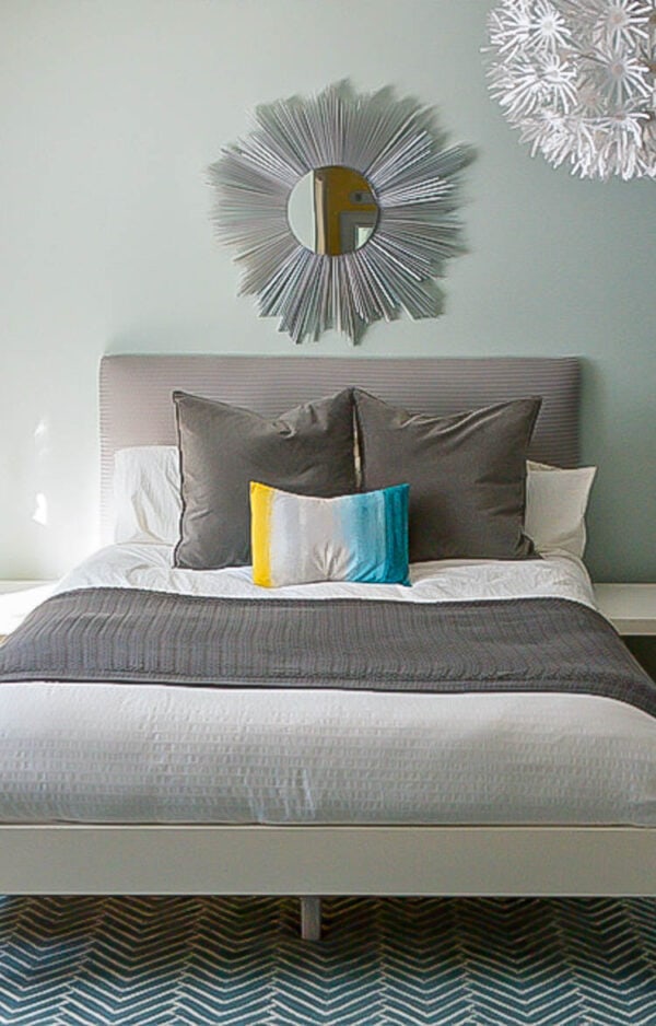 Simple Fabric DIY Headboard Tutorial for Under 30