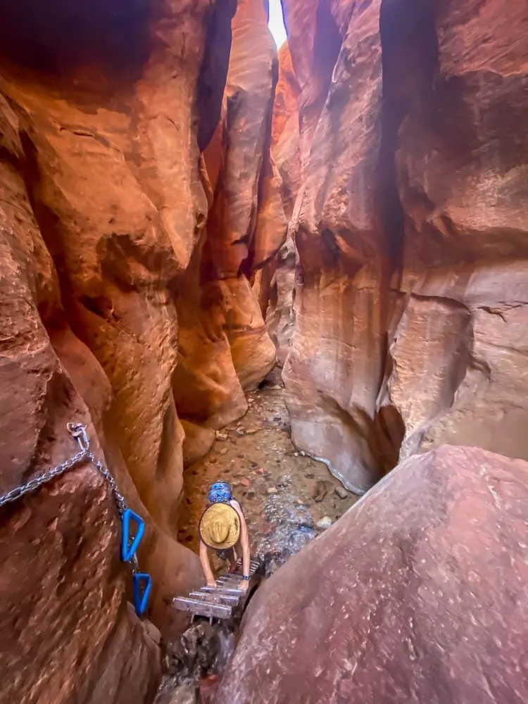 ladder at kanarra