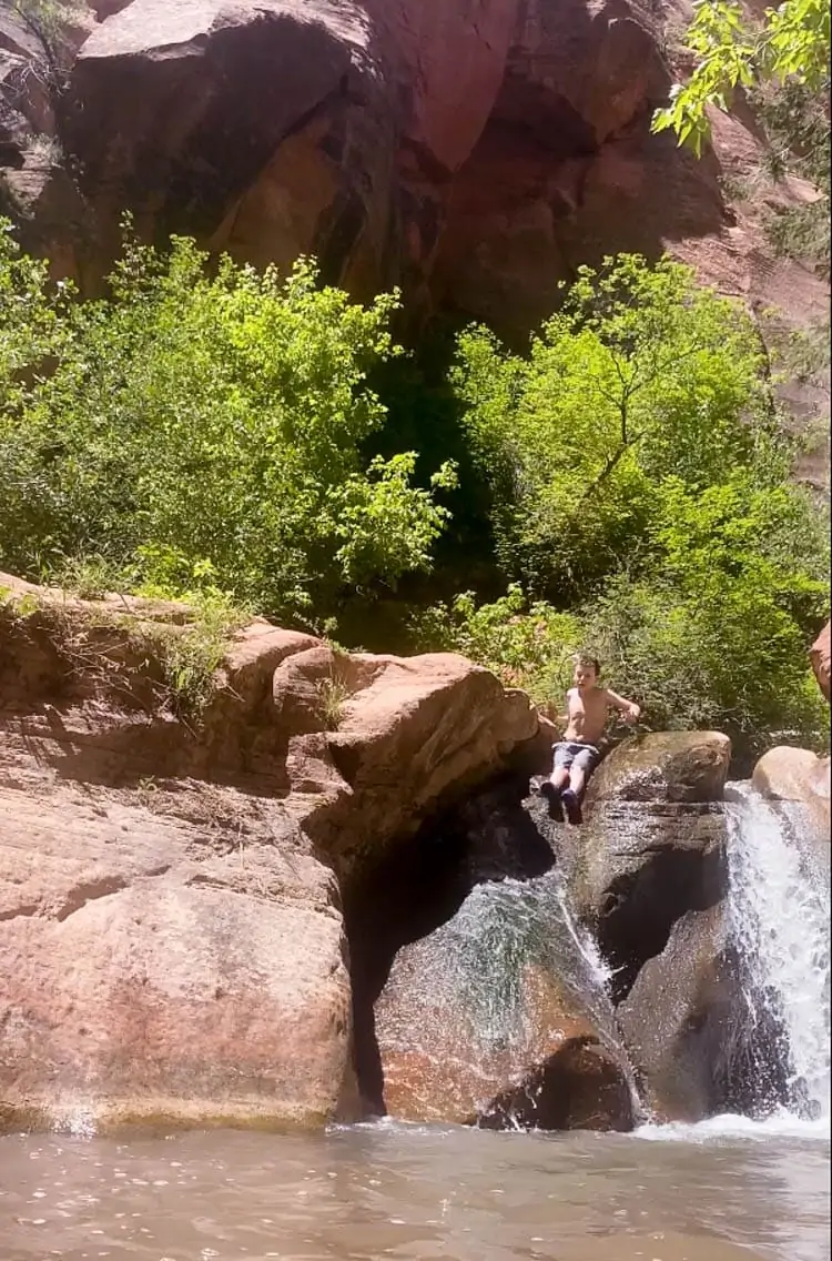 kanarra falls slide