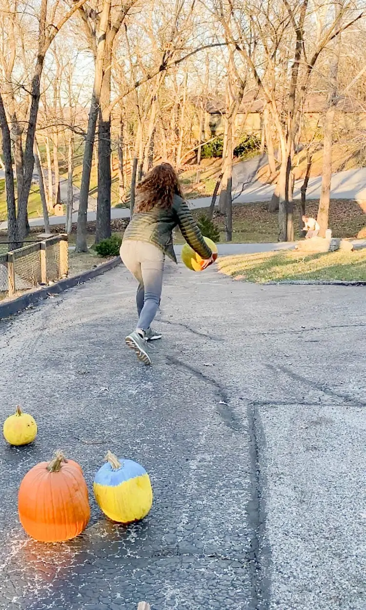 pumpkin bowling