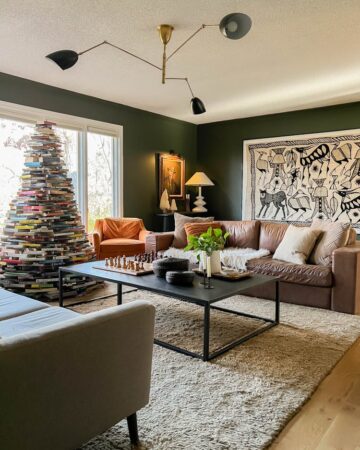 Christmas book tree