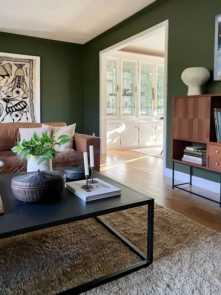 Coffee table design books displayed on metal coffee table 