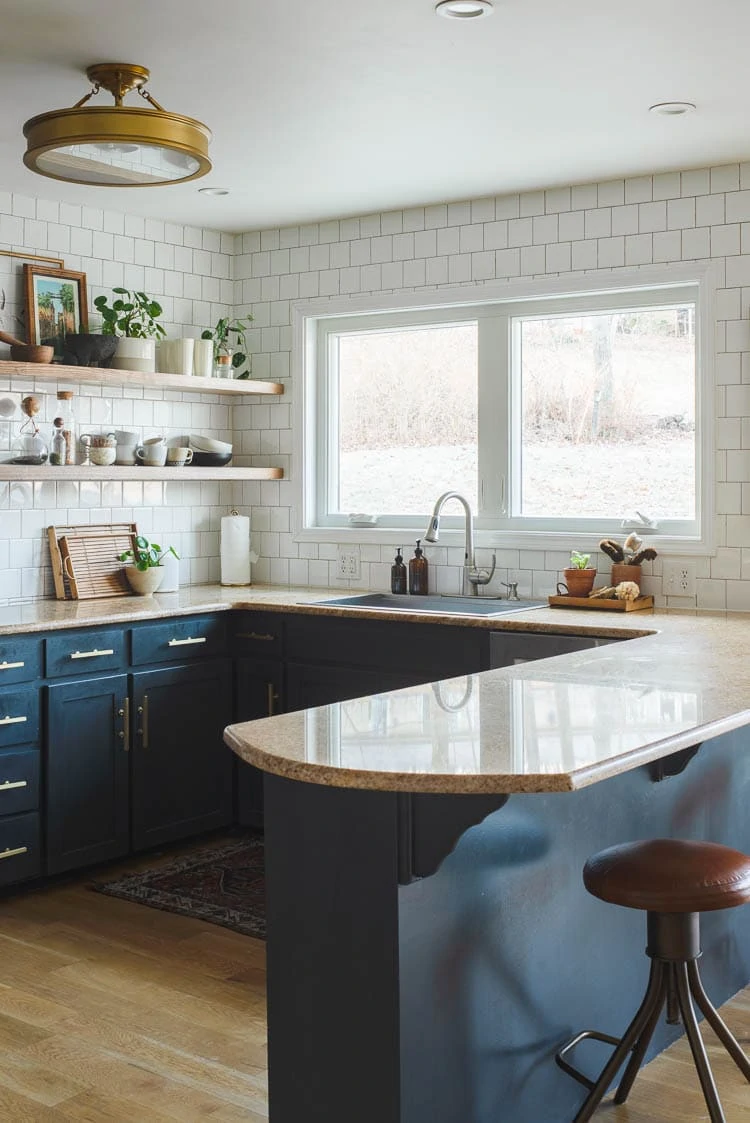 casement window above kitchen sink 