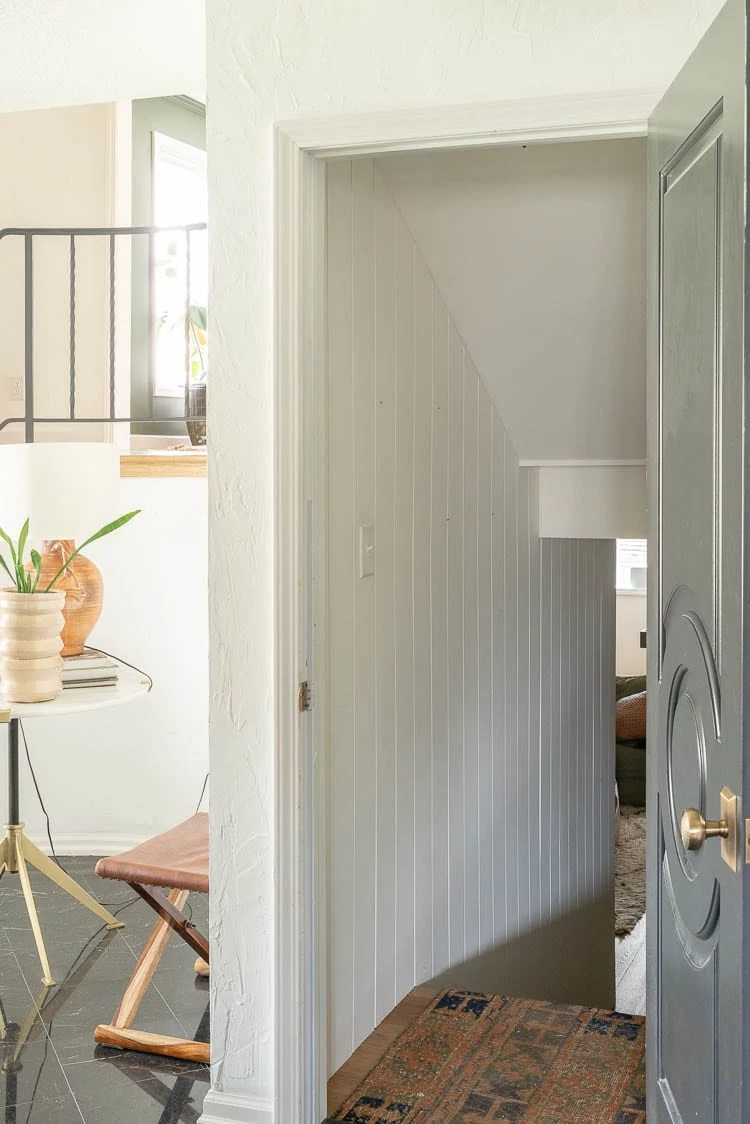 Adding a secret passage way underneath stairs covered with paneling 