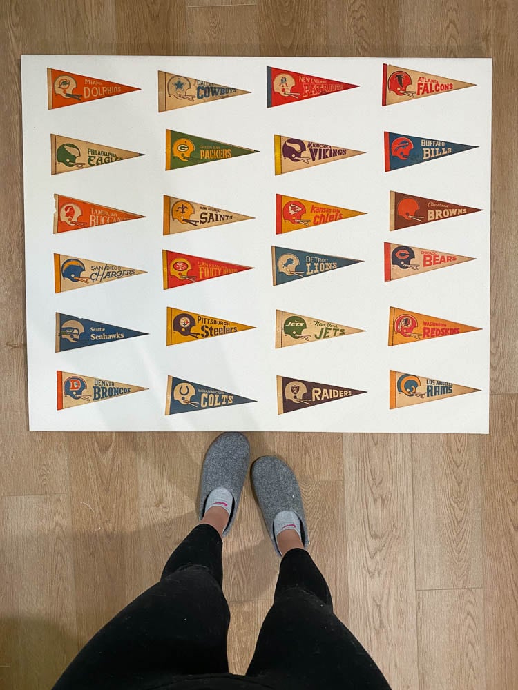 Unique Pennant Frame and Other Pennant Flag Display Ideas