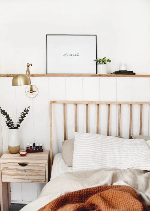 DIY Wood headboard 