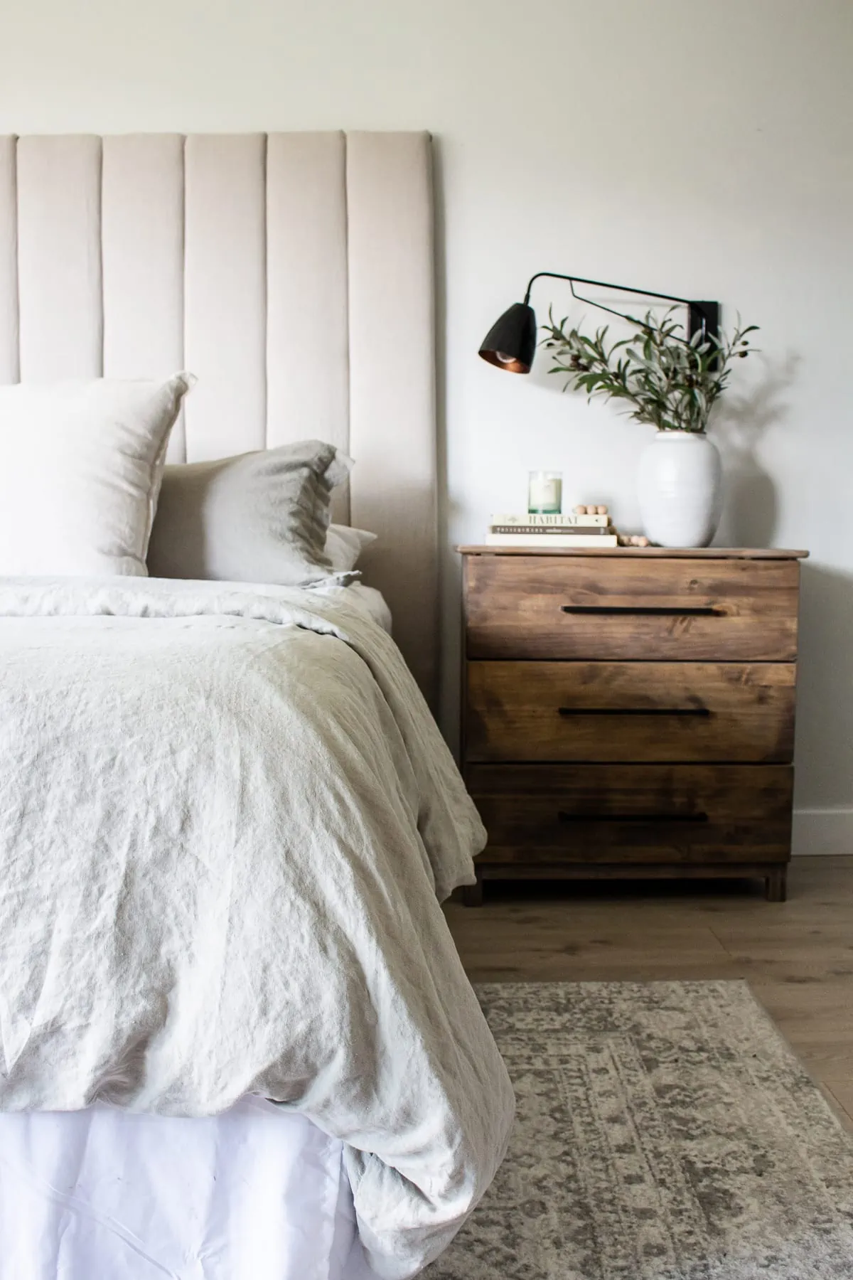 padded headboard DIY